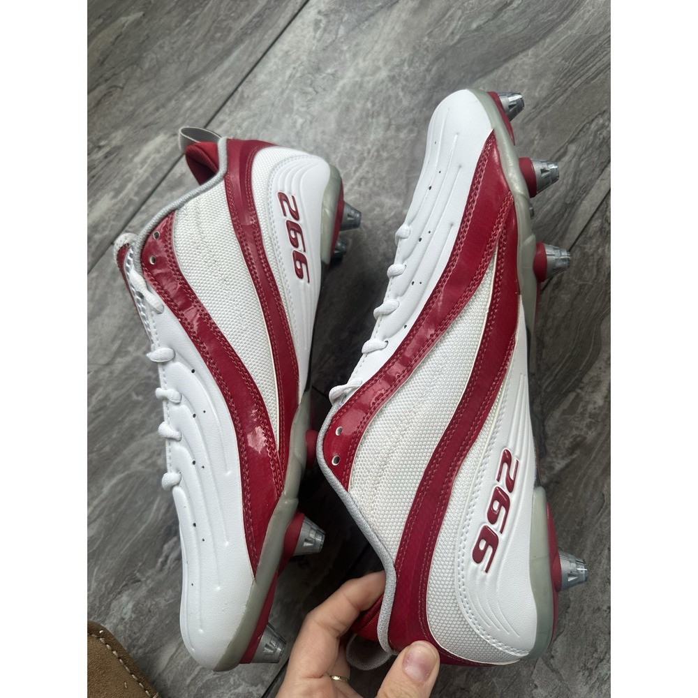 New Balance 992 MF992LR Baseball Cleats Men's 12.5 D White Red NOS New Box - Picture 7 of 11